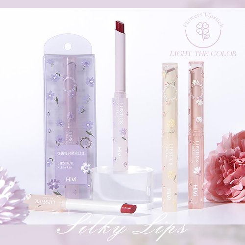 Petansy Florette Jelly Lipstick Set 4 Colors Ultra Hydrating Lip Balm Lip Gloss Lip Tinted Stain Smooth Glossy Effect for Girls & Women