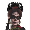EARENT Halloween Rose Skull Headband Black Flower Crown Hair Bands Gothic Floral Leaf Veils Hair Hoops Headpieces Costume Party Masquerade Decoration Hair Accessories for Women