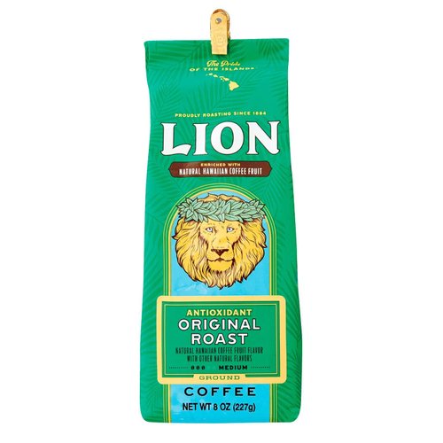 Lion Original Antioxidant Ground Coffee 8 oz