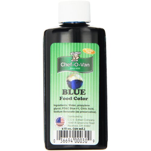 Chef-O-Van Food Coloring, Blue, 2 Oz