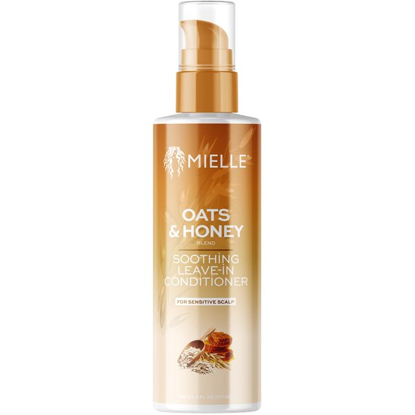Mielle Organics Oats & Honey Soothing Leave-In Conditioner - Lightweight, Hydrating Conditioner for Natural Hair, 6 Ounce