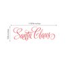 Santa Claus Signature Stamp / 2000 Plus Self Inking Rubber Stamp / 11/16” x 1 13/16" Christmas Holiday Stamp in Red Imprint
