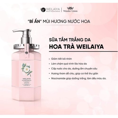 Weilaiya NIACINAMIDE SHOWER GEL (camellia's collection)