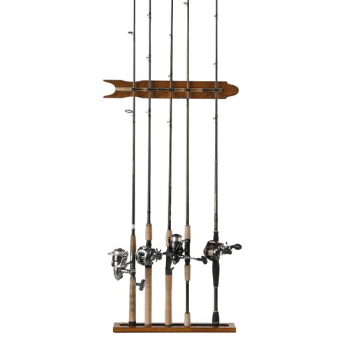 Old Cedar Outfitters Modular Wall Rack for Fishing Rod Storage, Holds up to 8 Fishing Rods, 8 Capacity