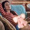 SuzziPals Heatable & Coolable Elephant Stuffed Animal, Microwavable Heating Pad for Cramps & Pain Relief, Stuffed Elephant Plushies for Companion, Lavender Scented Stuffed Elephant Toy, Elephant Gifts