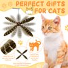 Relaxgiant 8 Pcs Cat Feather Propeller Refills Propeller Cat Toy Refills Cat Toy Feather Replacement Cat Wand Attachments