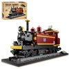 KAZI Steam Train Building Toys Set,Classic Locomotive Display Models for Adults,Retro Puffing Billy Railway Train Building Blocks for Toy Train Fans Ages 8 Plus,Fun Gift for Train Lovers