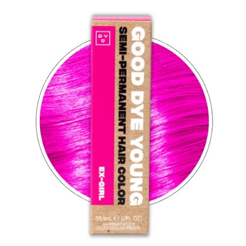 Good Dye Young Streaks and Strands Semi Permanent Hair Dye (Ex-Girl Pink) – UV Protective Tempora...