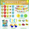 Summer Beach Party Decorations, Beach Theme Pool Birthday Party Supplies Including Birthday Banner Beach Garland Paper Lanterns Beach Balls Cupcake Toppers Balloons Set for Hawaiian Luau Party