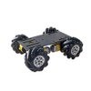 SZDoit Premium 4WD Mecanum Wheel Car Chassis MC100 with Metal Frame, 4pcs TT DC Motor, 60mm Mecanum Wheels, AI ROS Robotic Model for Arduino/Raspberry Pie, Teens Science STEAM Education Platform Kit