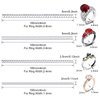 Frienda 16 Pack Ring Sizer Adjuster for Loose Rings Women 4 Sizes Invisible Plastic Rings Sizers with Polishing Cloth