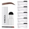 YOOMIA Eyebrow Stamp Stencil Kit Waterproof Brow Stamp Shaping Kit Long Lasting Hairline Shadow Powder(Blond)