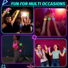 KQYSLXG 6 Pcs Led Glow Wrist Bracelets, LED Glow Flashing Arm Wrist Bands, Light Up Wrist Bracelets Bands Party Favors Supplies for Night Events Halloween Christmas Festivals Party