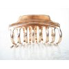 Generic Rose gold silver or dark silver tone metal hair claw clip SET A (Primary color: Gold), 1 Count (Pack of 1)