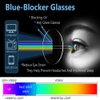 Blue Light Blocking Glasses, 2 Pack Blue Light Glasses Men, Blue Light Glasses For Women Computer Reading Gaming TV Phones Eyeglasses Clear Lens Bluelight Glasses Anti Eyestrain UV Glare Black+Clear
