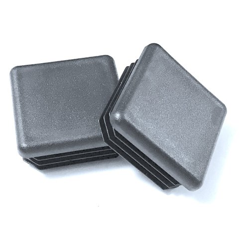 SBD Ltd. (Pack of 10) 2" Square Black Plastic Tubing Plugs, |14-20 Ga for Hole Size 1.85" to 1.92"| 2 inch - 2"x2" |Furniture Decor| End Caps for Fitness Equipment Replacement Attachments