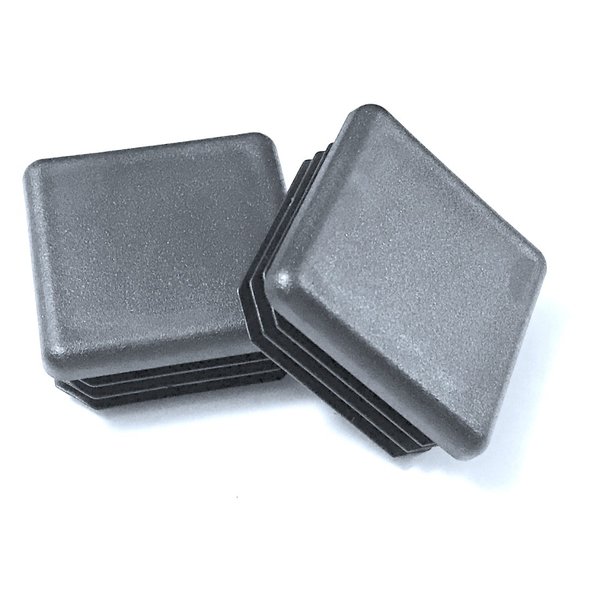 SBD Ltd. (Pack of 10) 2" Square Black Plastic Tubing Plugs, |14-20 Ga for Hole Size 1.85" to 1.92"| 2 inch - 2"x2" |Furniture Decor| End Caps for Fitness Equipment Replacement Attachments