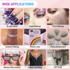 Shynek 3600Pcs Gems Rhinestones with Makeup Glue, Tweezers Dotting Tools for Face Nail Art Body Hair Eye Jewels Crafts Decoration