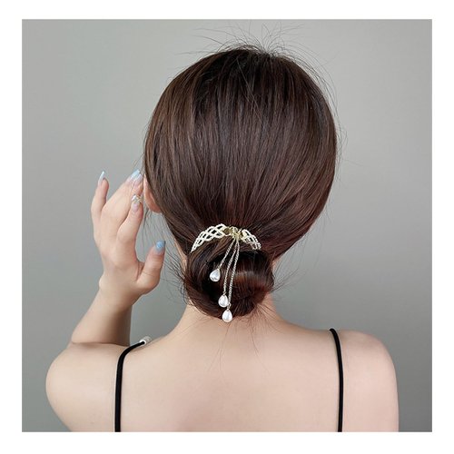 3PCS Pearl Ponytail Hair Accessories Hair Claws Clip French Style Hair Barrette Non Slip Jaw Banana for Women 061