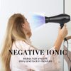 Wazor Professional Tourmaline Hair Dryer 1875W Fast Drying Blow Dryer with Concentrator & Diffuser & Pik Lightweight Ionic Hairdryer with 2 Speed and 3 Heat Setting