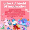 Mumaloo Unicorn Craft Box - 10 Fun Arts and Crafts for Kids Ages 4-8, No Mess, Educational, Mermaid Art Projects, Toddler Crafts Kit with Supplies, Christmas Gift for Girls 3 4 5 6 7 8 Years Old
