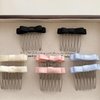 LUJIYY Ribbon Bowtie Hair Comb Sweet Ballet Bowknot Hairpin Hair Styling Comb Hair Pin For Side Hair Korean Headdress Bowknot, Black