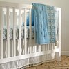 Crane Baby Wrap Around Bed Skirt for Crib, Cotton Crib Skirt for Boy's and Girl's Nursery, White, 28”w x 52”h x 16”d