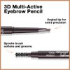 4 Pcs Ultimate Eyebrow Retractable Definer Pencils,Dual-Sided Natural Soft Textured Eyebrow Pencil, for Daily Look Eyebrow Makeup,Brow Brush,Fine Tip-Light Brown