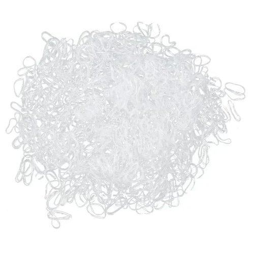 1000PCS White Rubber Bands for Hair, Hair Rubber Bands, Small Elastic Hair Ties, Mini Seamless Rubber Bands for Babies, Girls, Women to Weave Different Hairstyles