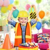 Geyoga 24 Pieces Construction Party Supplies for Kids - Vest, Cones, Hat, Dress Up Bag for Theme Birthdays, Halloween