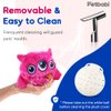 Petbobi Interactive Dog Toys Monster Active Ball for Dogs with Batteries, Self Moving Balls and Plush Cover for Small & Medium Dogs to Chase, Dog Toy Squeaky Crazy Bouncer Ball, Pink Bobby