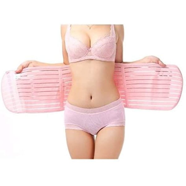 Healthcom Postpartum Belly Band Wrap Comfortable Postpartum Abdomen Recovery Belt After Birth Belly Band Pregnancy Corset Waist Belt Maternity Supports Belt Girdle Belly Binder Slimming Belt(Size:L)