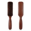 O BRUSHZOO Hair Brush for Men Thin Fine Normal Hair, Boar Bristle Hair Brush for Add Shine Improve Texture Reduce Frizz, Hairbrush for Beard Straightens Softens