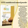 Herbs Botanica Chandan Sandalwood Powder Organic 100gm / 3.52 oz For Skin, Face Pack, Face Mask, Worship Tilak, Auspicious Occasions 100% Natural, Soothing, Cleansing, Wrinkles