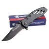 Smith & Wesson Extreme Ops SWA24S 7.1in S.S. Folding Knife with 3.1in Serrated Clip Point Blade and Aluminum Handle for Outdoor, Tactical, Survival and EDC