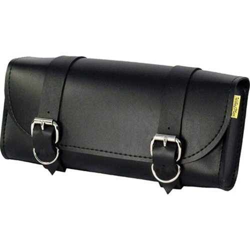 Dowco Willie & Max 58100-00 Standard Series: Synthetic Leather Motorcycle Tool Pouch, Universal Fit , Black