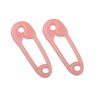 Jili Online 150pcs Pink Mini Rattles Safety Pins Pacifier Charms Table Scatters Decoration Christening Baby Shower Supplies
