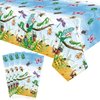 LSJDEER 4 Pack Bug Party Tablecloth - Insect Table Cover Decoration Garden Insect Party Table Cloth, Spring Summer Bug Themed Party Decoration Supplies (51 x 86 Inches)