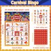 Liliful 35 Pcs Carnival Party Games 24 Players Circus Bingo Games Carnival Party Bingo Cards for Boys Girls Adults Family Classroom Activities Carnival Birthday Party Favors Supplies