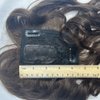 Anemone 14inch Body Wave Human Hair Bangs Wavy Human Hair Toppers Clip In Hair Fringe Hairpieces Natural Brazilian Remy Hair Extensions (Light Brown)
