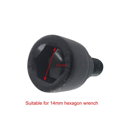 Hex socket Replacement Bolts Barbell Screw for Olympic Bars 2-Piece (14mm Hexagon socket)