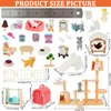 Beupy Cat Figures Playset Toy 40 Pack Pet Pretend Play Toys Realistic Cat Figurines Toys Plastic Cat Care Role Play EduDogional Learning Playset Home Party Supplies Cake Toppers (cat)