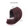 Womens Hair Bun Invisible False Hair Clip Hair Base Bump It Up Volume Fluffy Hair Pad Styling Insert Tool Increased Hair Pad Fluffy Hair Insert Tool Hair Styling Accessories (Dark Brown)