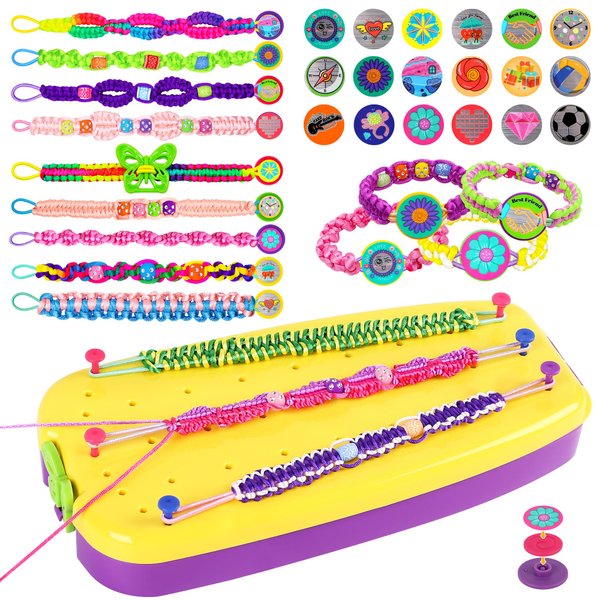 Friendship Bracelet Making Kit for Girls,169PCS Arts and Crafts Toy for Kids Ages 8-12, Birthday Gifts for Teen Girls Ages 7 8 9 10 11 12 Years Old, DIY Jewelry Bracelet String Maker Supplies Kit