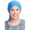 Cardani Instant Tie Pre-Tied Head Scarf in Luxury Bamboo Luxury Bamboo - Tranquility Blue
