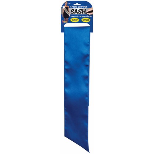 Decorate Style Bachelorette Princess Forum Novelties Self Satin Sash Create, Blue