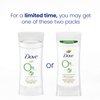 Dove 0% Aluminum Deodorant Stick Cucumber and Green Tea 4 Count Non-irritating Deodorant for Underarm Care Kindest Aluminum Free Deodorant 2.6 oz