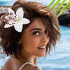 Bartosi Hawaiian Flower Hair Clips Orchid Flower Hair Barrettes Beach Floral Hair Pieces Hair Accessories for Women and Girls (Pack of 9)