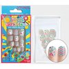 Vivace 4Pack 48Tips Color Changing Under Sun Fake Nails, Artificial Preglued Junior Sticker Nails 11461 etc (Sun 1)