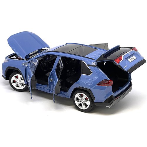 Rav4 Hybrid XSE Blue Metallic with Sunroof 1/24 Diecast Model Car H08666BL